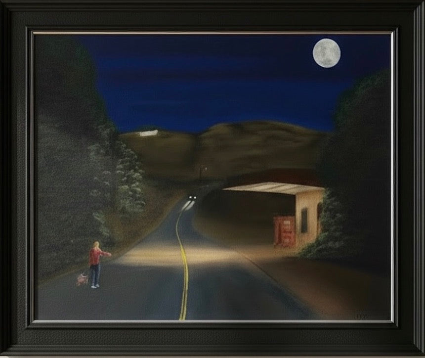 Let The Night Decide - Original oil painting.