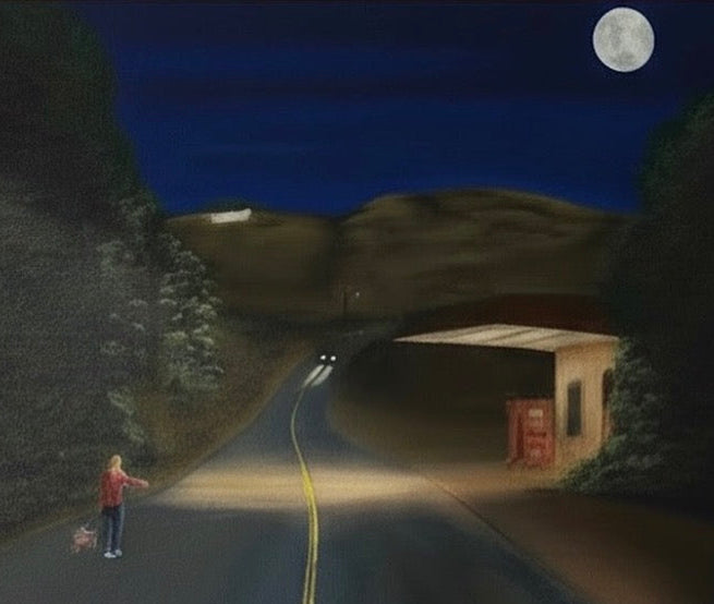 Let The Night Decide - Original oil painting.