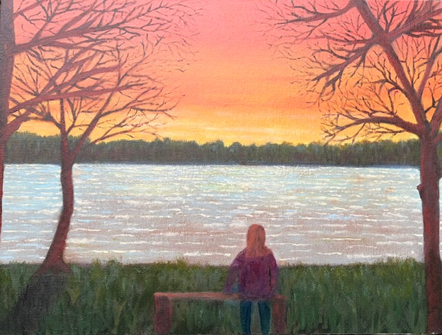 “When Evening Breathes Over Anglezarke” - Original Oil Painting