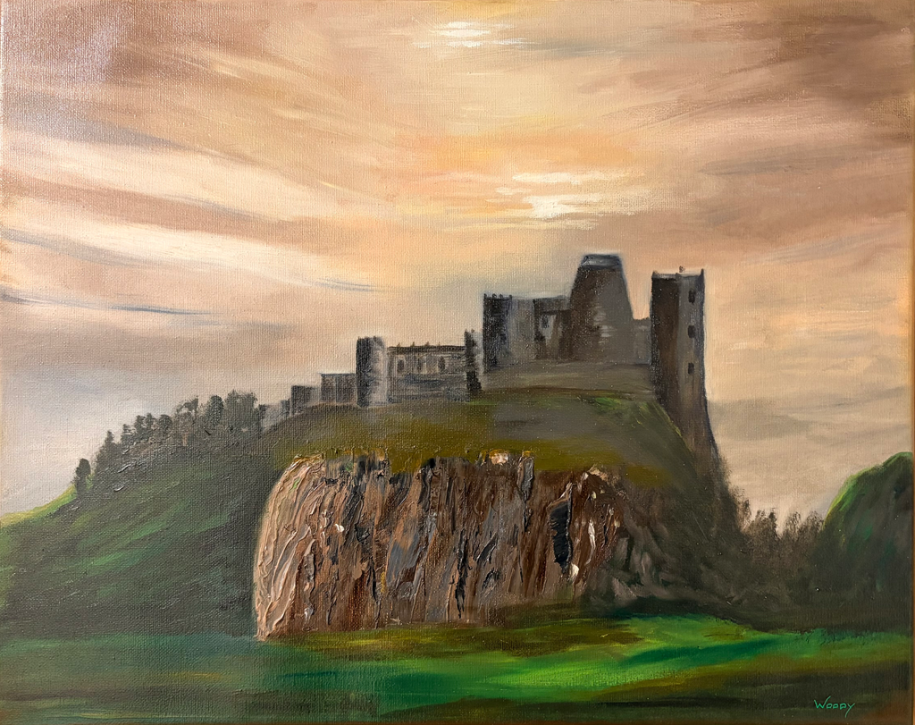 Bamburgh Castle - Original Oil Painting