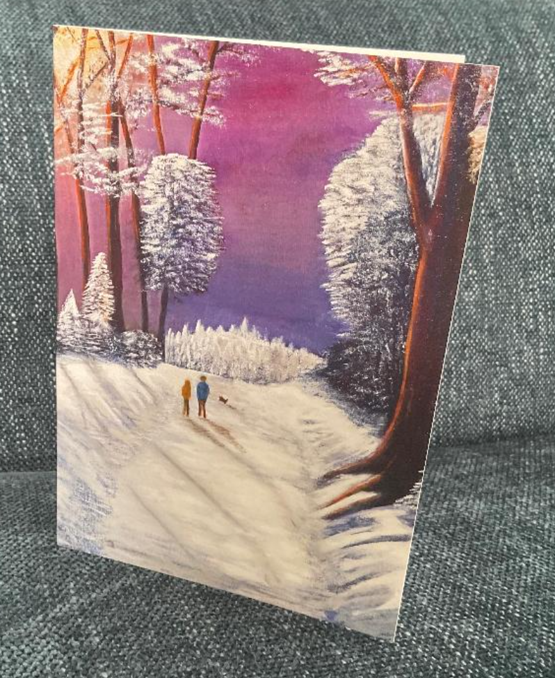 A Winter Walk - Greeting Card