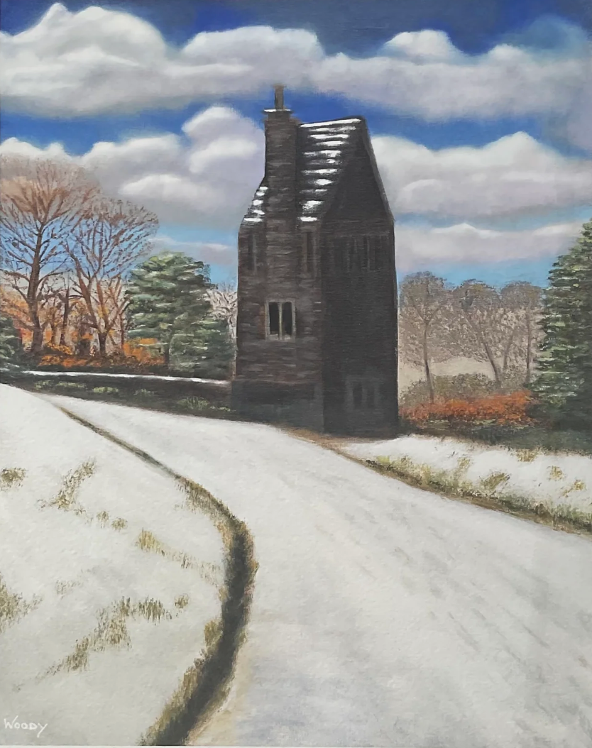 The Pigeon Tower - Original oil painting
