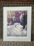 A Winter Walk - Printed Mounted Copy