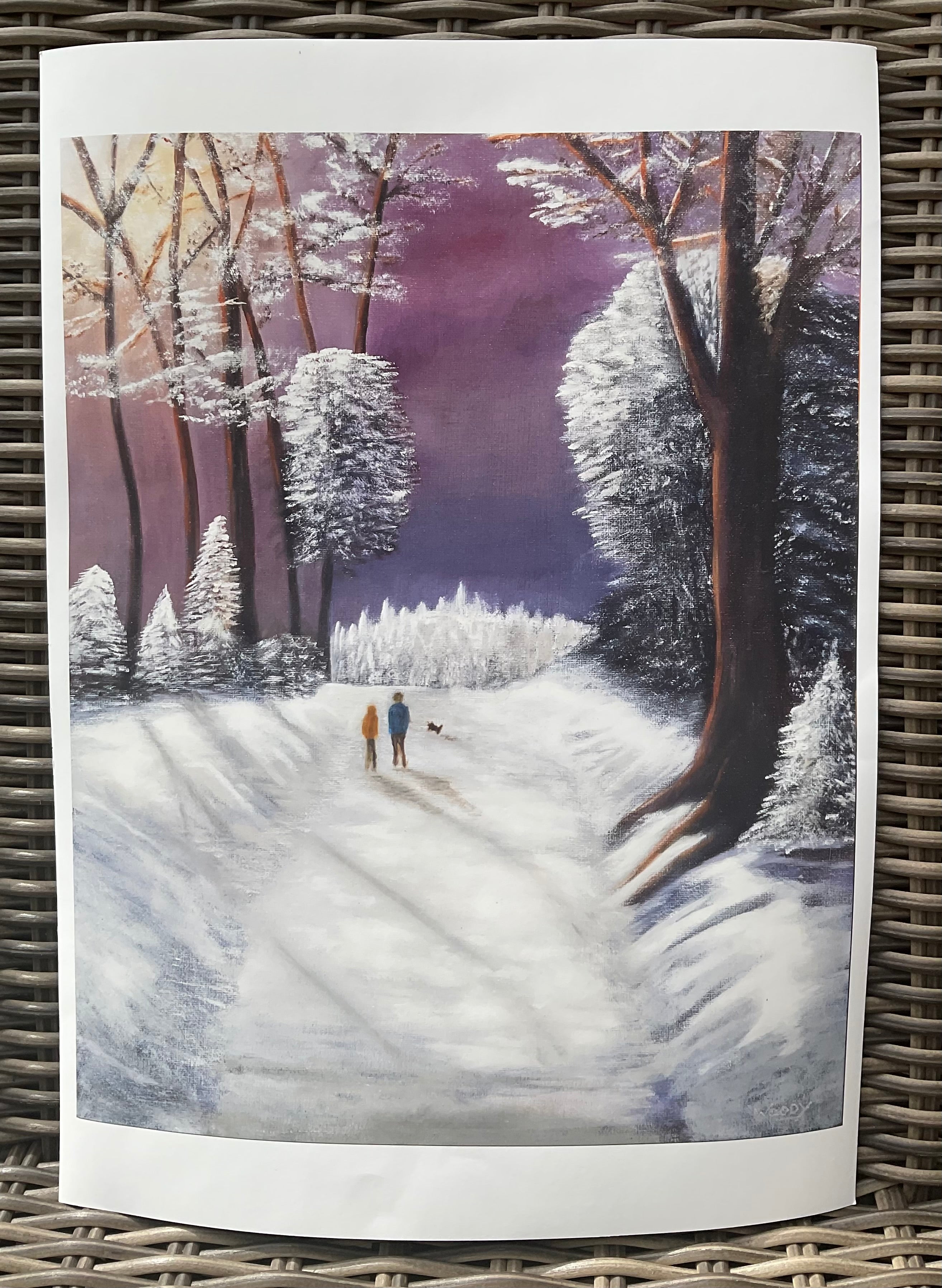 A Winter Walk - Printed Poster Copy